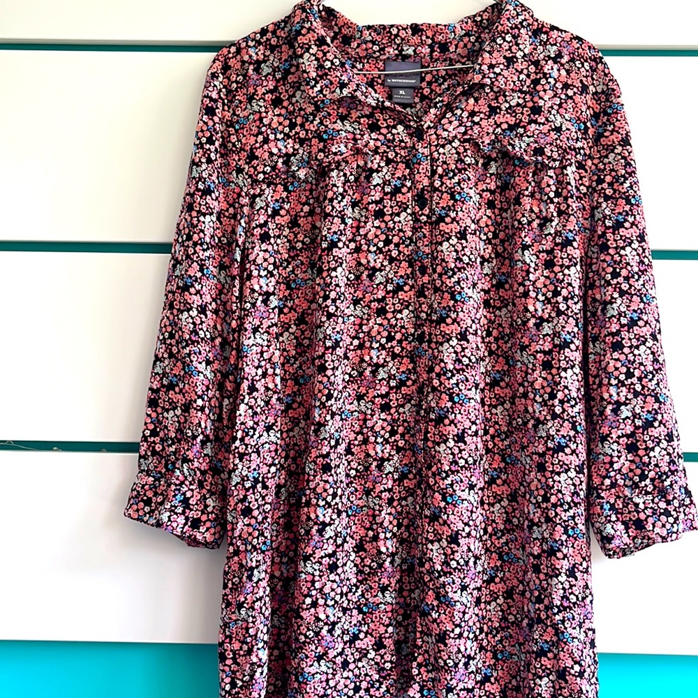 Floral OH BABY MOTHERHOOD long sleeve maternity shirt